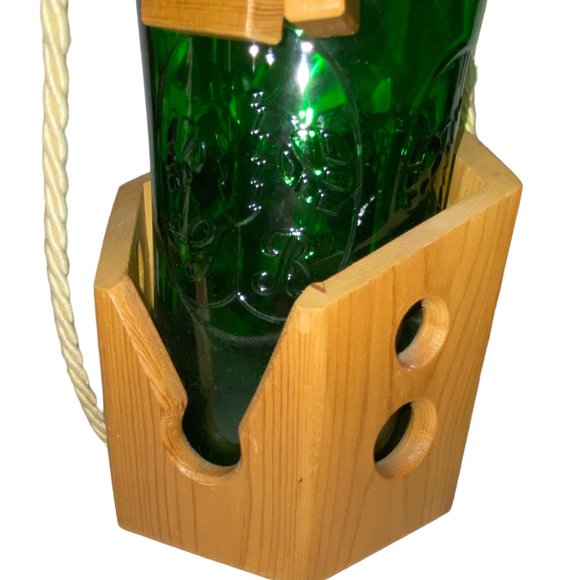 Vintage Wooden Wine Bottle Puzzle Gag Joke Gift - Picture 6 of 10